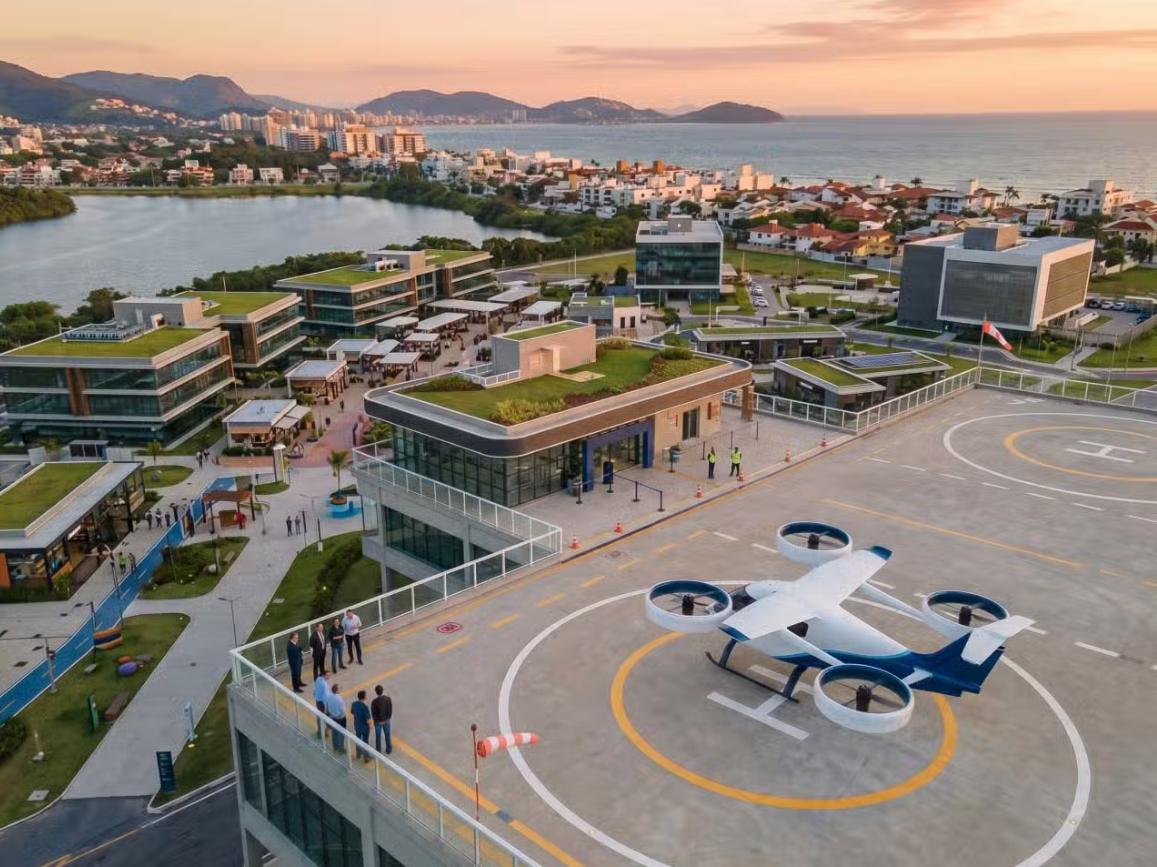 Santa Catarina anuncia primeiro projeto de vertiporto para eVTOLs