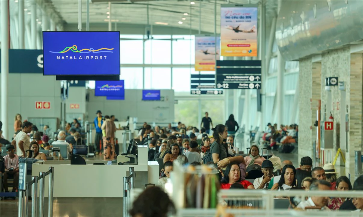 Aeroporto de Natal (RN) bate recorde de passageiros transportados no 1° semestre