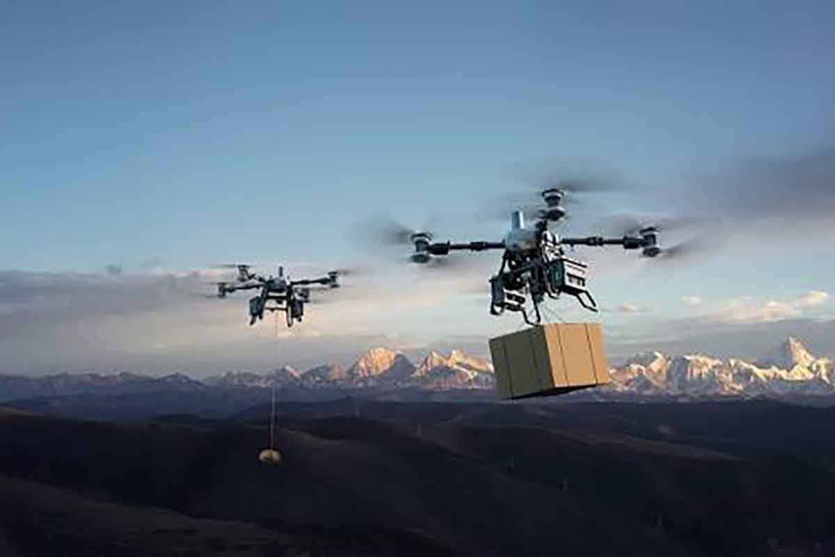 Chega ao Brasil o drone de carga capaz de transportar até 100 quilos em trajetos de até 12 quilômetros