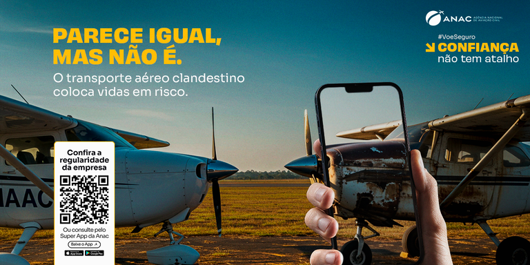 Anac lança campanha nacional contra o transporte aéreo clandestino (Taca)